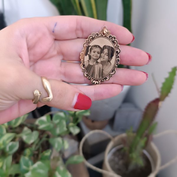 پلاک طلا چهره سلطنتی