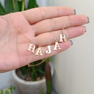 گردنبند طلا حروف اسم