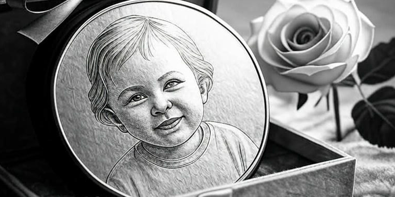 پلاک چهره کودک هدیه ای خاص برای پدر و مادر